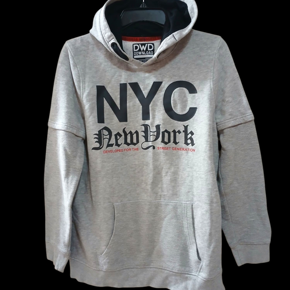 NYC Hoodie w/ tiger & rose on back